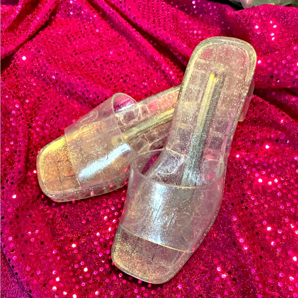 Barbie glitter slides